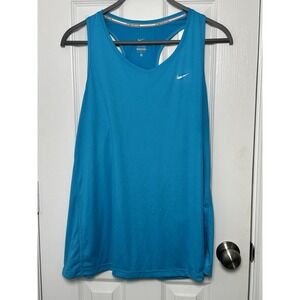 Nike‎ Running Dri Fit Tank Top Womens Size 2X Turquoise Blue
